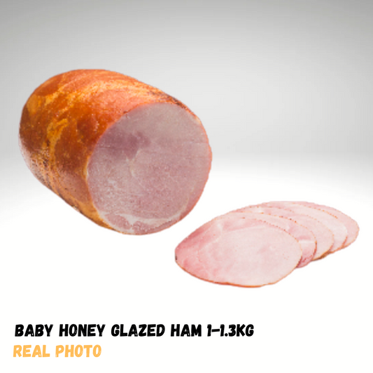 Baby Honey Glazed Ham ~ (1 - 1.3kg) (Cooked and chilled)