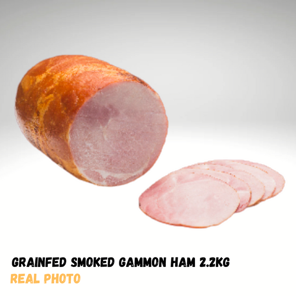 Grainfed Smoked Ham Skin on Boneless Netted 2.2kg (Raw)