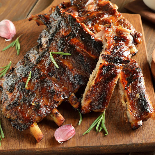 Honey Roasted Pork Ribs - 1.2kg (Cooked and Chilled)