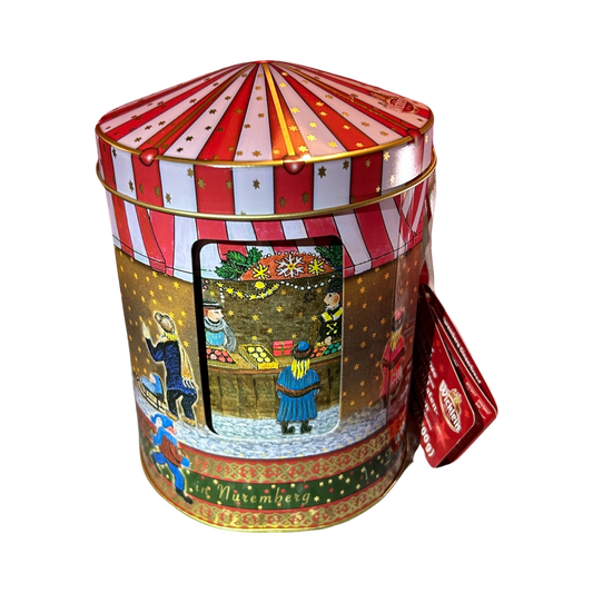 Musical Box Tin - MADE IN GERMANY with 200g of Ginger Biscuits