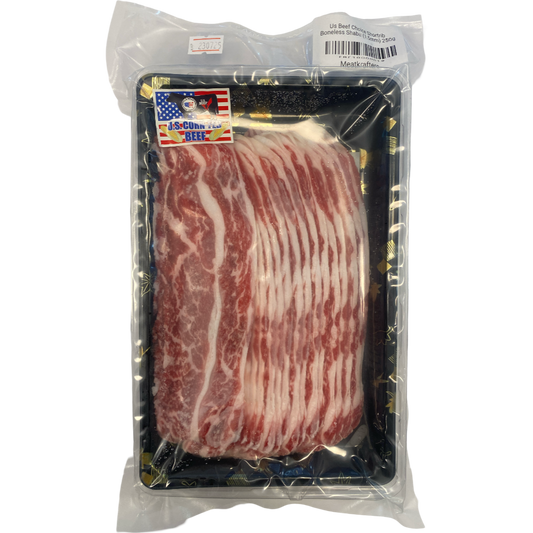 USDA Choice Short Ribs Boneless Shabu Beef (1.5mm) 250g