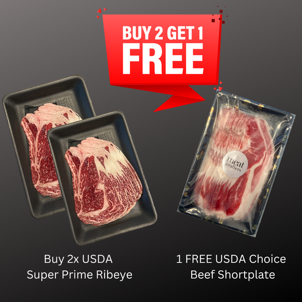 Buy 2 USDA Super Prime Shabu Get 1 FREE USDA Choice Beef Shortplate