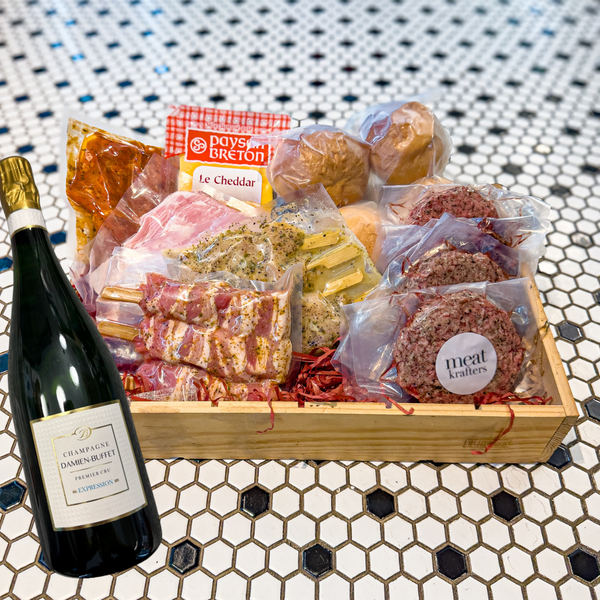 Wagyu Burger (MB8-9) BBQ bundle with Champagne Damien Buffet Expression