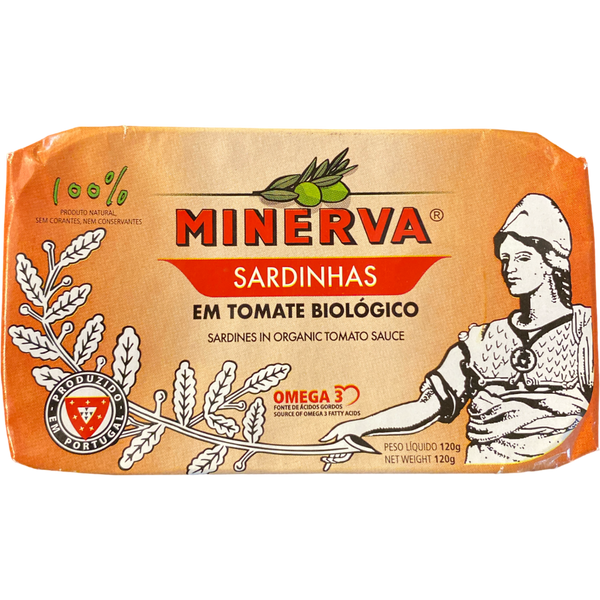 Minerva Sardines In Organic Tomato Sauce & EVO - 120g